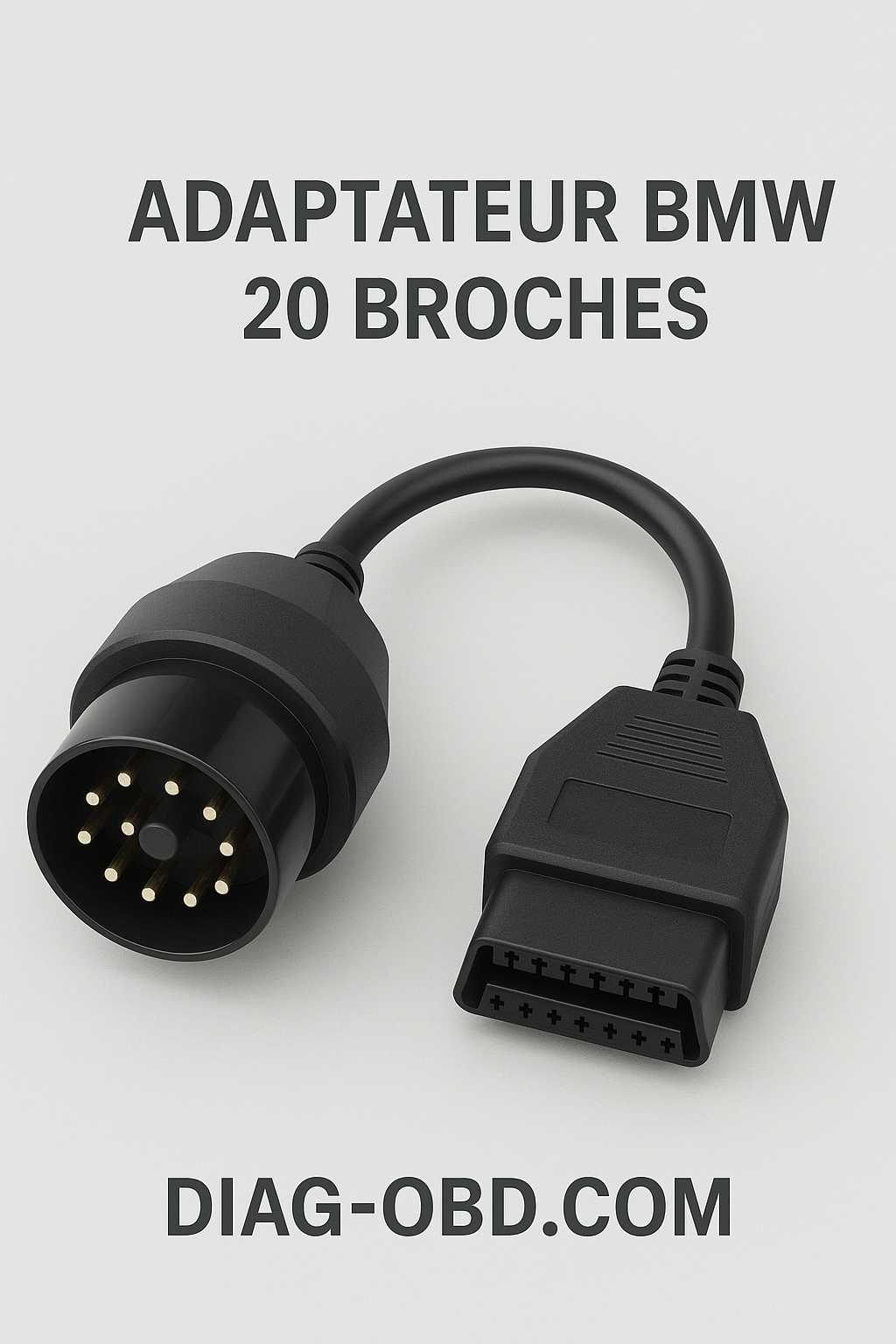 Câble Adaptateur OBD2 - AKOZON - 16 Broches Vers 9 Broches - PVC Haute